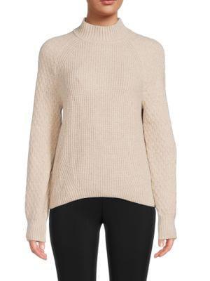 商品Calvin Klein|Cable Knit Raglan Sleeve Sweater,价格¥439,第1张图片