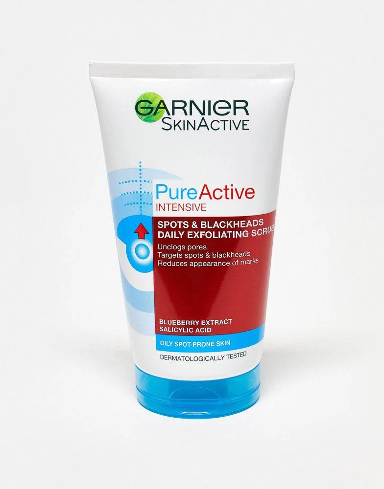 商品Garnier|Garnier Pure Active Intensive Blackhead Exfoliating Face Scrub 150ml,价格¥49,第1张图片