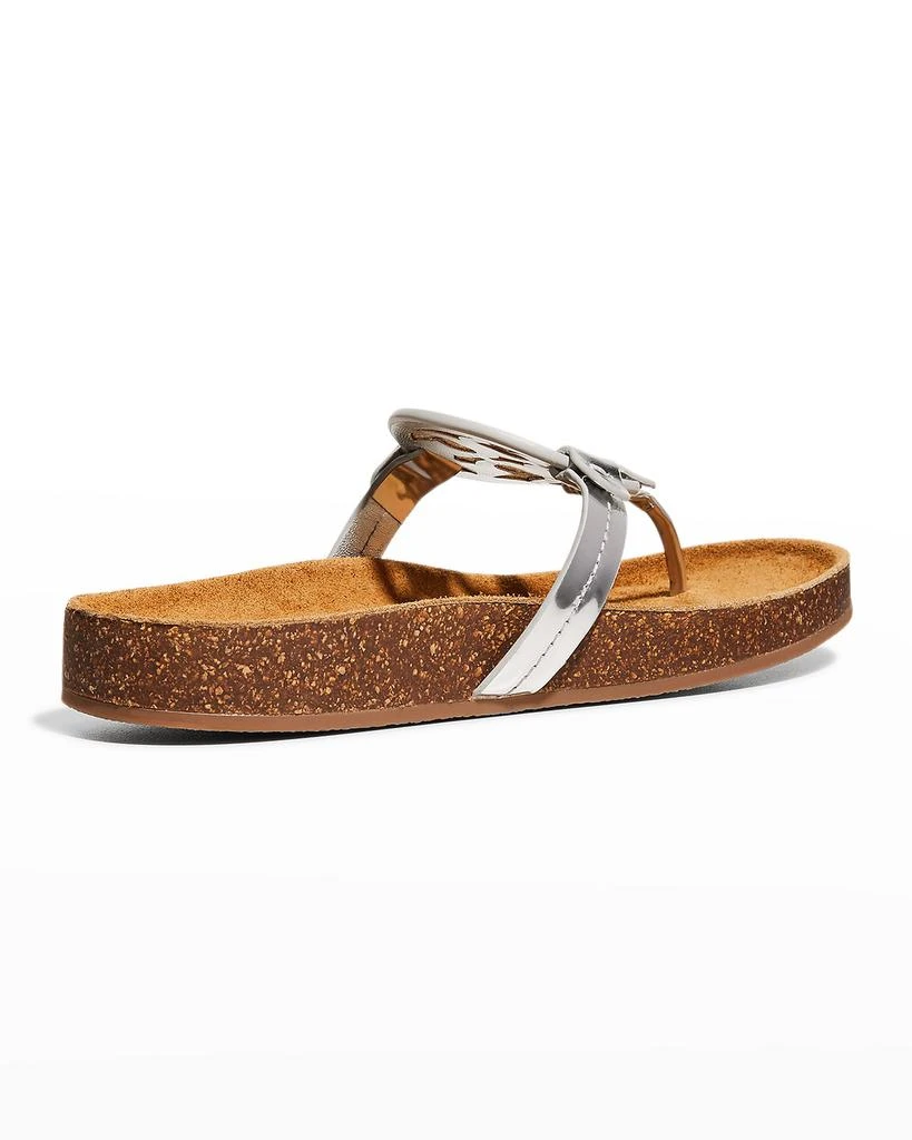 商品Tory Burch|Miller Cloud Metallic Medallion Thong Sandals,价格¥928,第3张图片详细描述