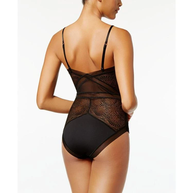 商品Calvin Klein|CK Black Endless Sheer Lace Bodysuit QF1790,价格¥436,第2张图片详细描述