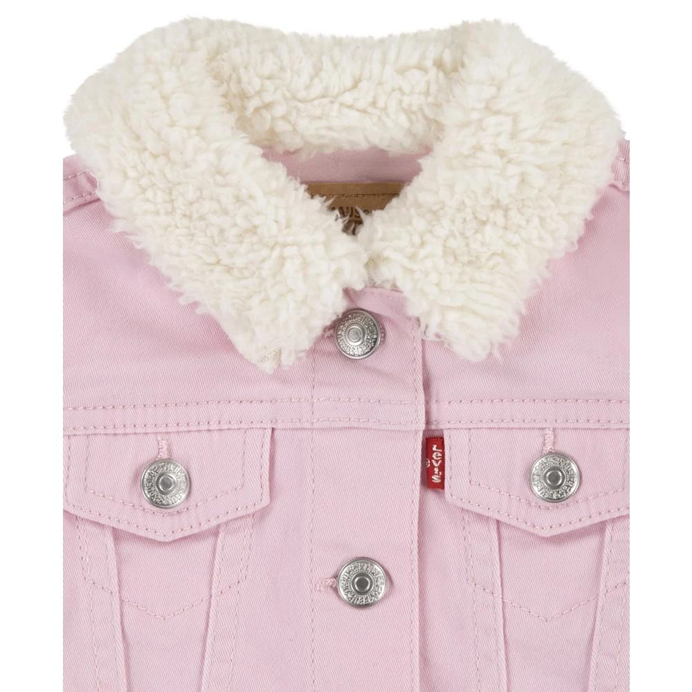 商品Levi's|Baby Girls Sherpa Lined Trucker Denim Jacket,价格¥295,第3张图片详细描述
