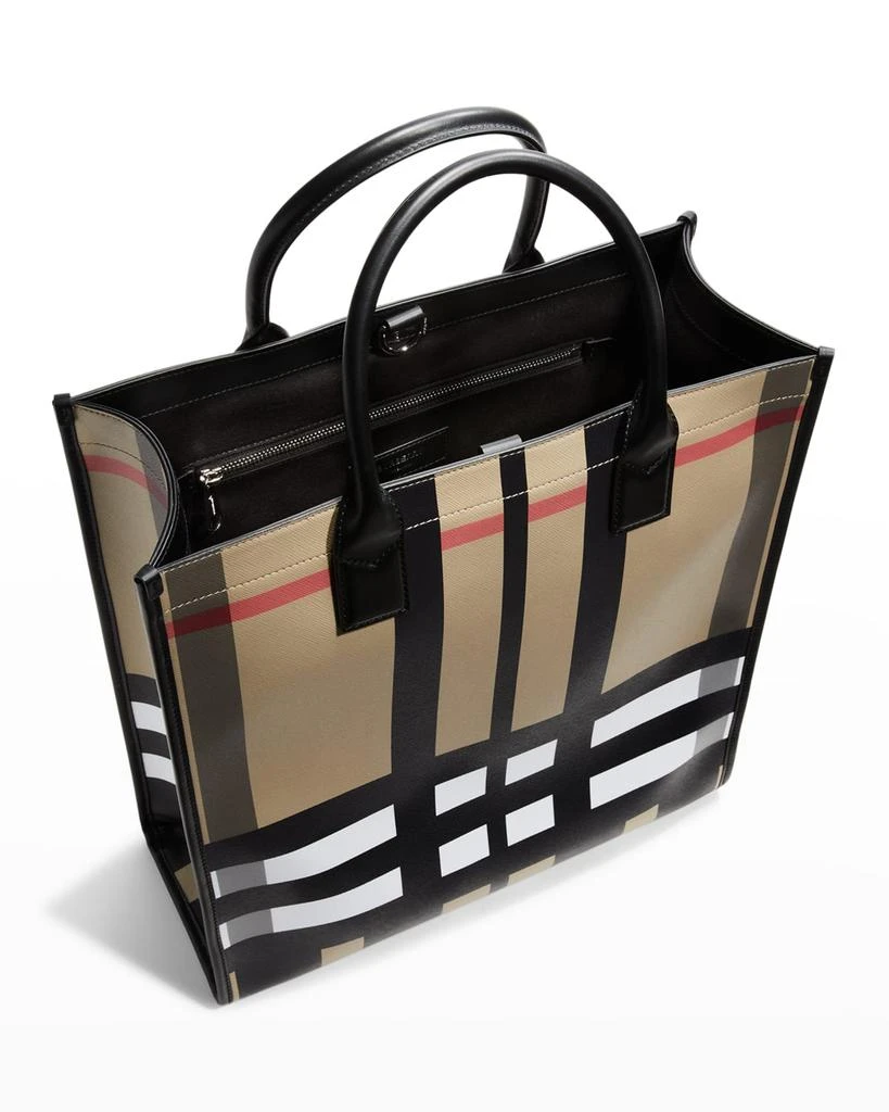 商品Burberry|Men's Denny Check Tote Bag,价格¥6186,第4张图片详细描述