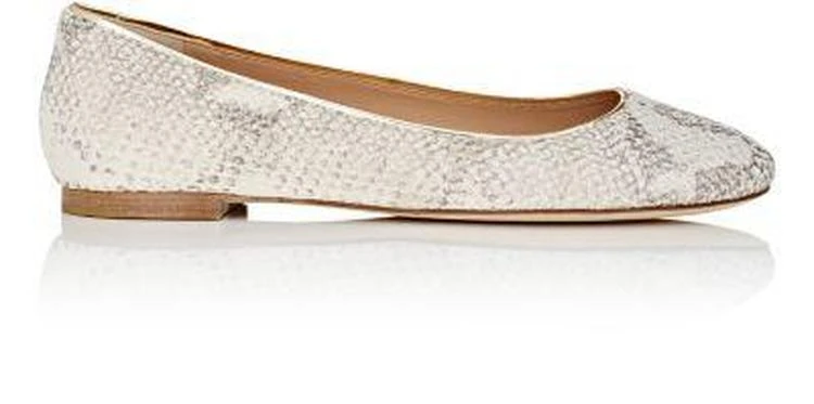 商品Diane von Furstenberg|Cambridge Stamped Leather Flats,价格¥886,第1张图片