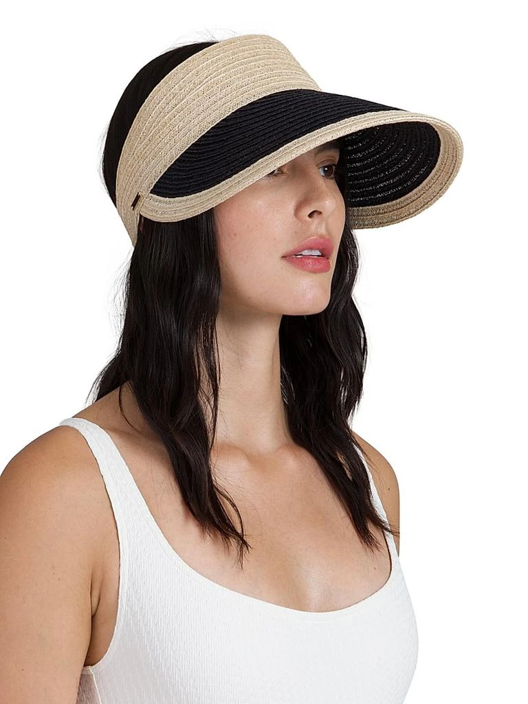 商品Eugenia Kim|Ricky Ribbon-Accented Hemp Visor,价格¥1519,第4张图片详细描述