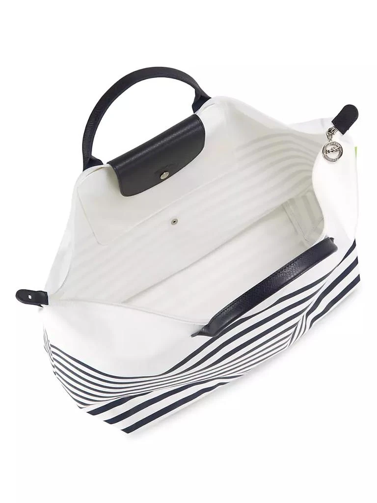 商品Longchamp|Le Pliage Striped Travel Tote Bag,价格¥1359,第3张图片详细描述