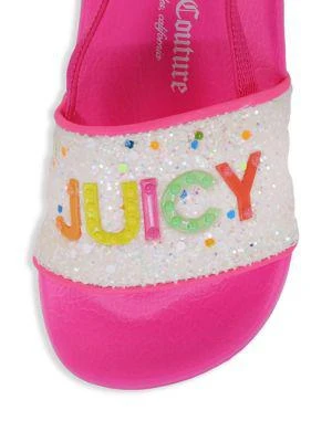 商品Juicy Couture|Baby Girl's & Little Girl's Lil Los Rios Glitter Slingback Sandals,价格¥80,第4张图片详细描述