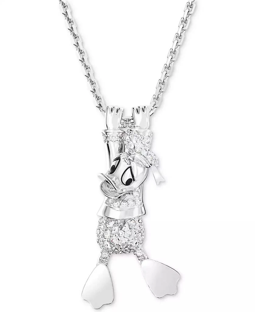 商品Swarovski|Silver-Tone Disney Donald Duck Crystal Layered Pendant Necklace, 16-1/2" + 3" extender,价格¥805,第1张图片