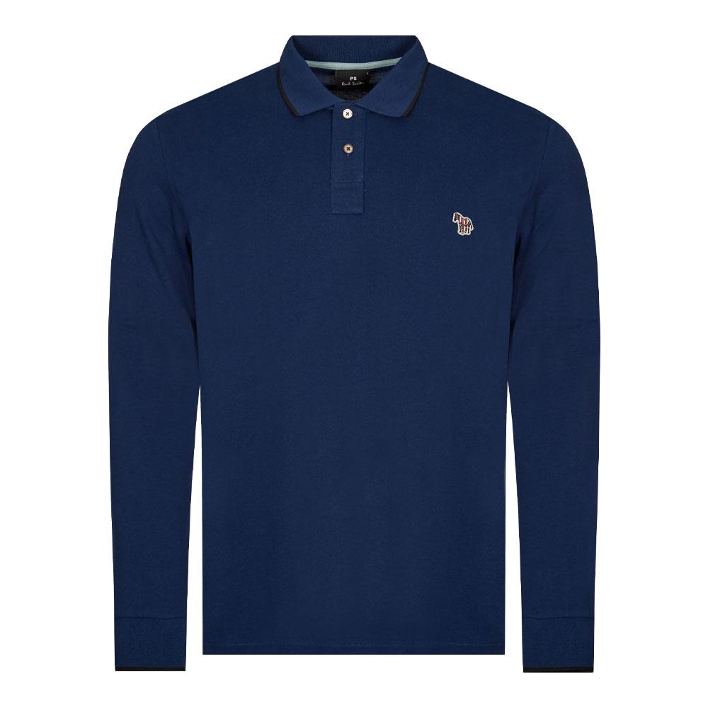 Paul Smith Tipped Zebra Polo Shirt - Blue商品第1张图片规格展示