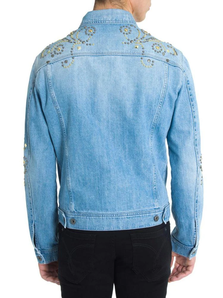 商品Versace|Studded Denim Jacket,价格¥5716,第2张图片详细描述