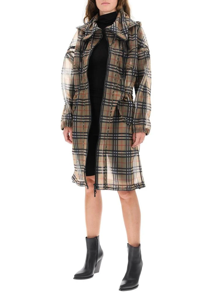 商品Burberry|VINTAGE CHECK NYLON MESH PARKA,价格¥5260,第2张图片详细描述