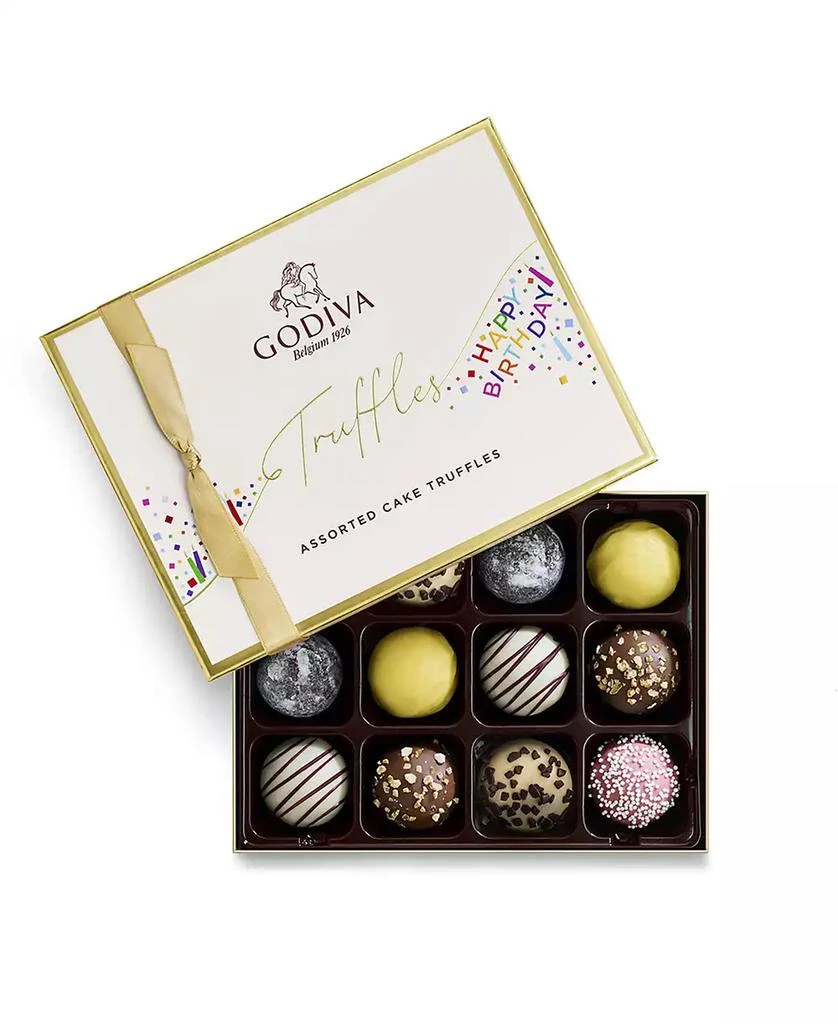 商品Godiva|Happy Birthday Truffle Gift Box, 12 Piece,价格¥290,第3张图片详细描述