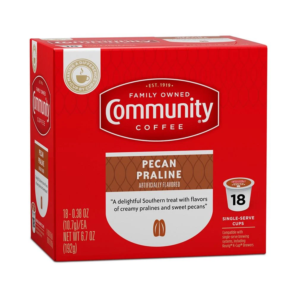 Pecan Praline Medium Roast Single Serve Pods, Keurig K-Cup Brewer Compatible, 72 Ct 商品