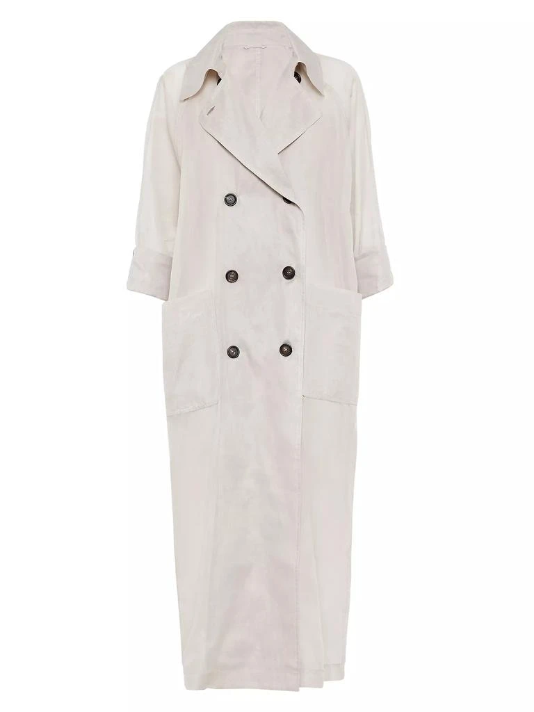 商品Brunello Cucinelli|Cotton Organza Duster Coat,价格¥52407,第1张图片