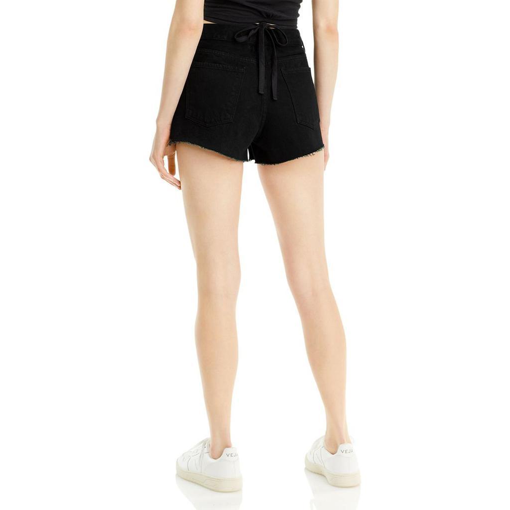 商品FRAME|Frame Womens Front Cuff Distressed Shorts,价格¥165,第4张图片详细描述