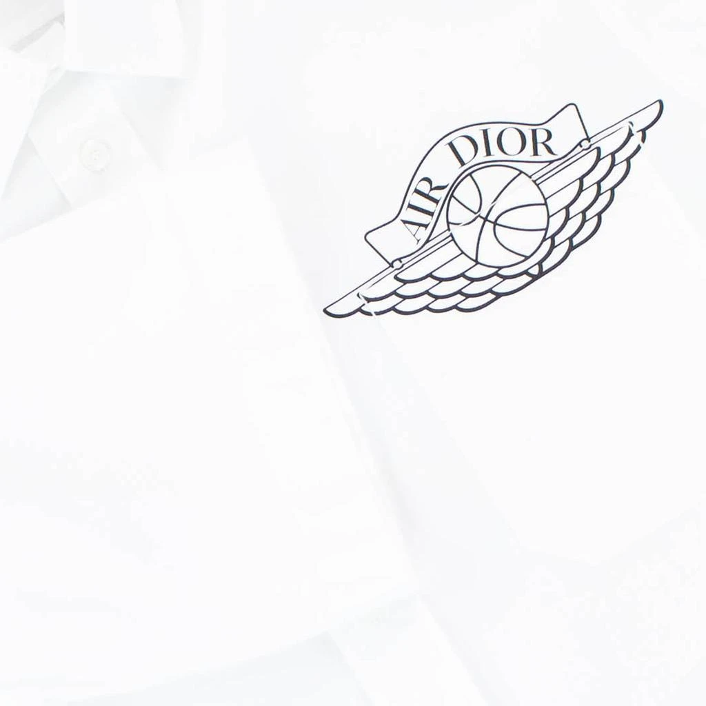 商品Dior|Dior x Jordan Wings Logo Short Sleeve White Shirt,价格¥3286,第2张图片详细描述