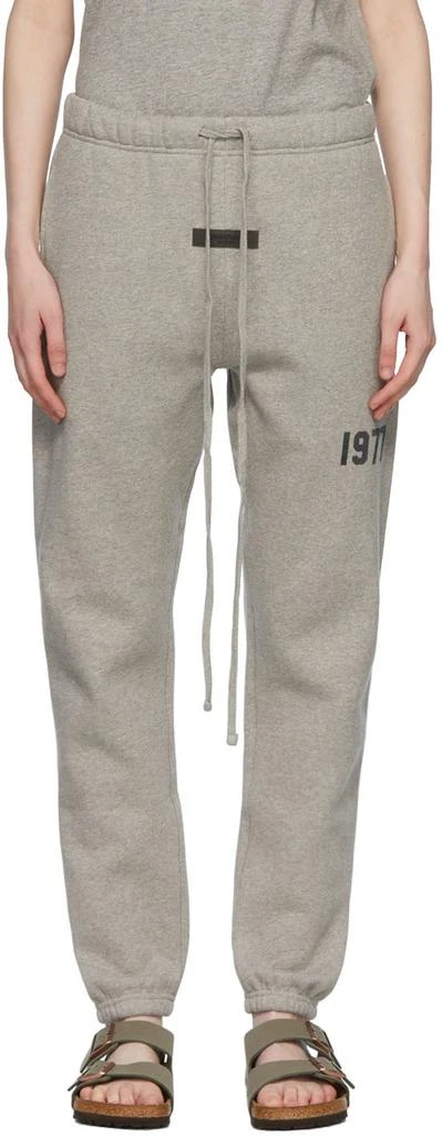 商品Essentials|Gray Cotton Lounge Pants,价格¥349,第1张图片