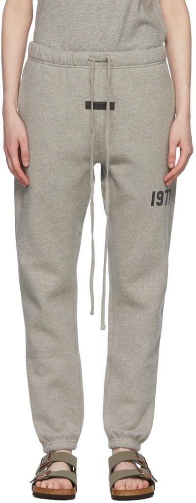 商品Essentials|Gray Cotton Lounge Pants,价格¥663,第1张图片