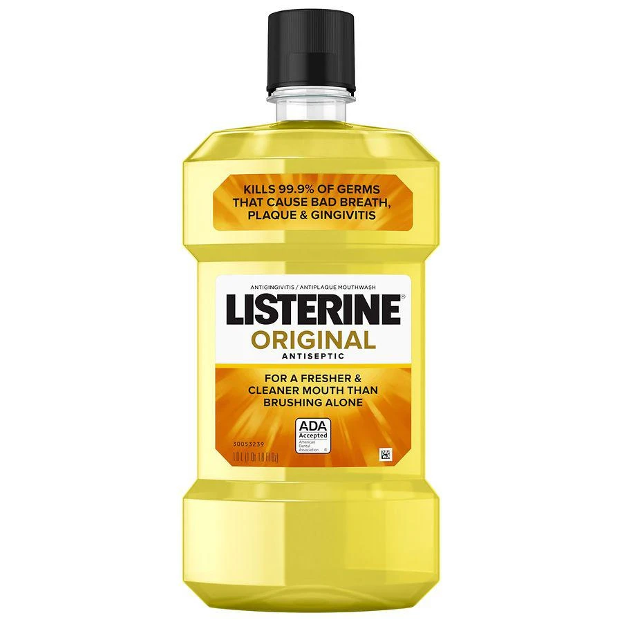 商品Listerine|Antiseptic Mouthwash For Bad Breath & Plaque Original,价格¥79,第1张图片