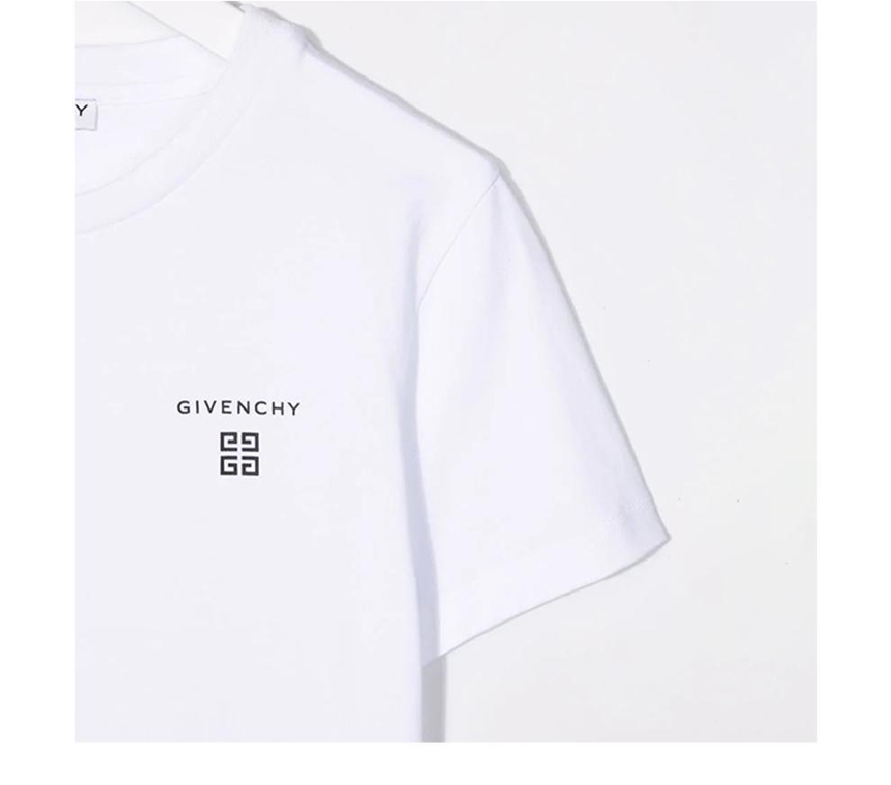 商品Givenchy|大童款 白色棉质logo标志圆领T恤【香港仓极速发货】,价格¥1151,第8张图片详细描述