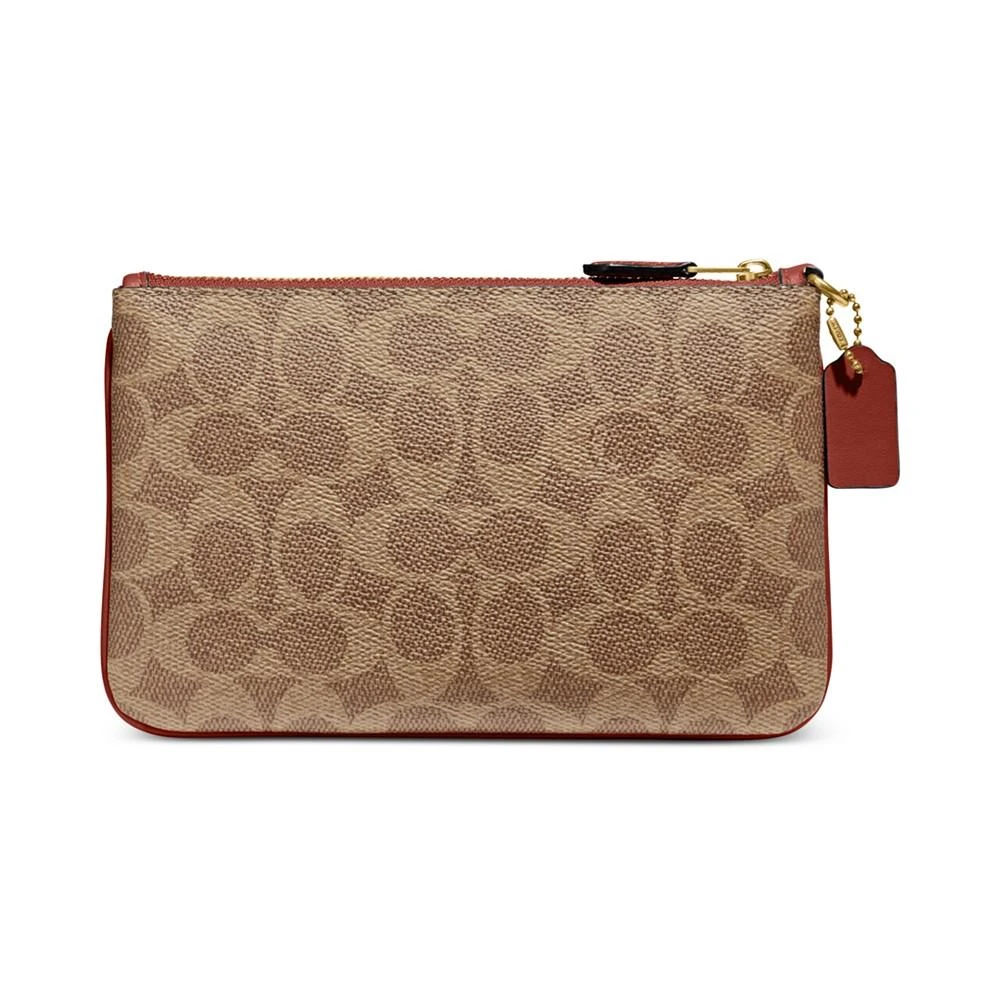 商品Coach|Boxed Signature Coated Canvas Small Zip-Top Wristlet,价格¥576,第2张图片详细描述