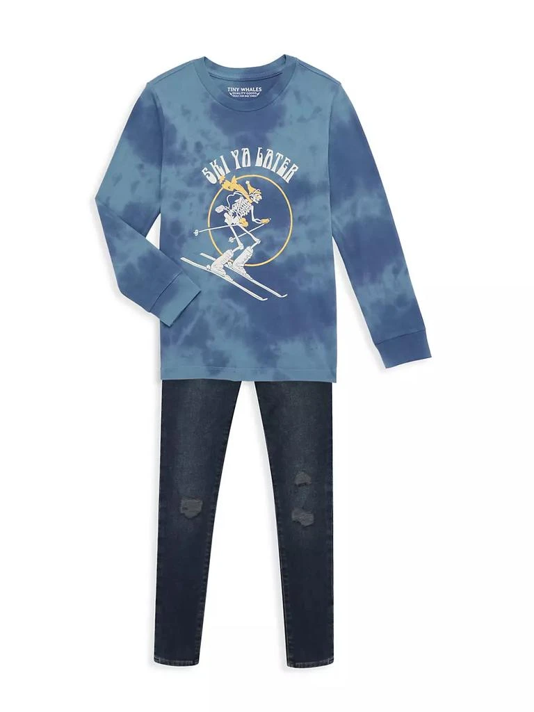商品Tiny Whales|Little Boy's & Boy's Ski Ya Later T-Shirt,价格¥147,第2张图片详细描述