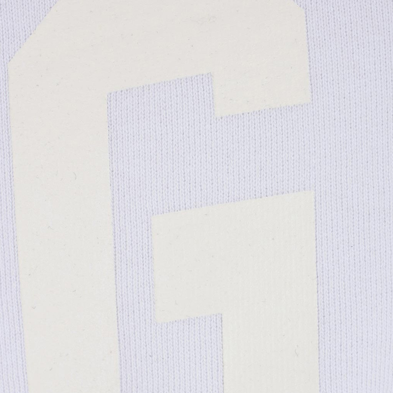GCDS 男士白色米色字母logo圆领无帽卫衣 SS18M020043-WHITE商品第2张图片规格展示