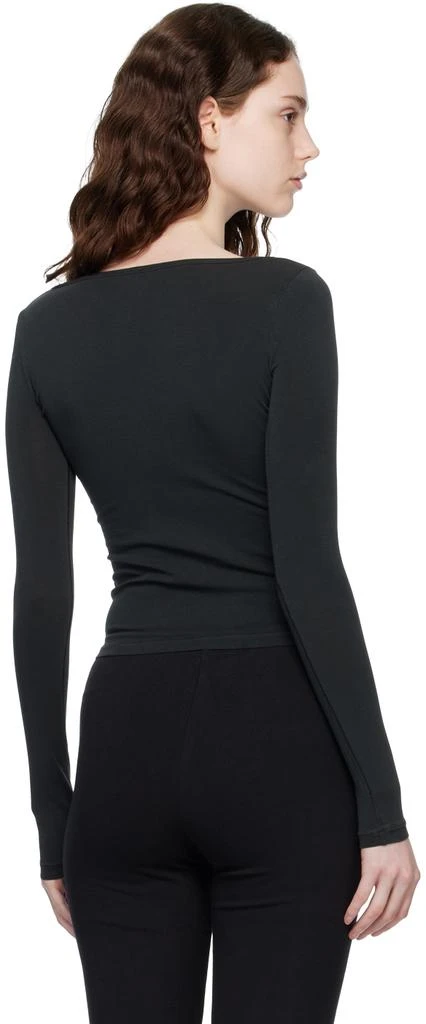 商品SKIMS|Black New Vintage Long Sleeve T-Shirt,价格¥308,第3张图片详细描述