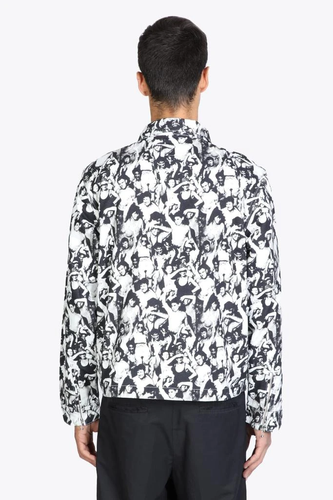 商品STUSSY|Stussy Beach Mob Bing Jacket Black And White Canvas Jacket With All-over Print,价格¥1232,第3张图片详细描述