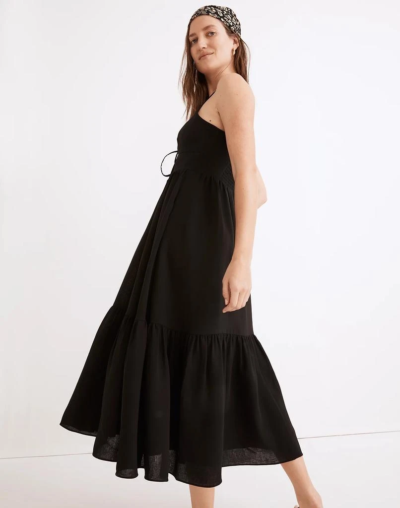 商品Madewell|Ruched Keyhole Tiered Midi Dress,价格¥708,第2张图片详细描述