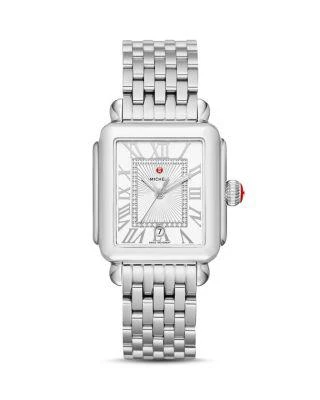 商品Michele|Deco Madison Diamond Watch Head, 33mm x 35mm,价格¥7450,第2张图片详细描述