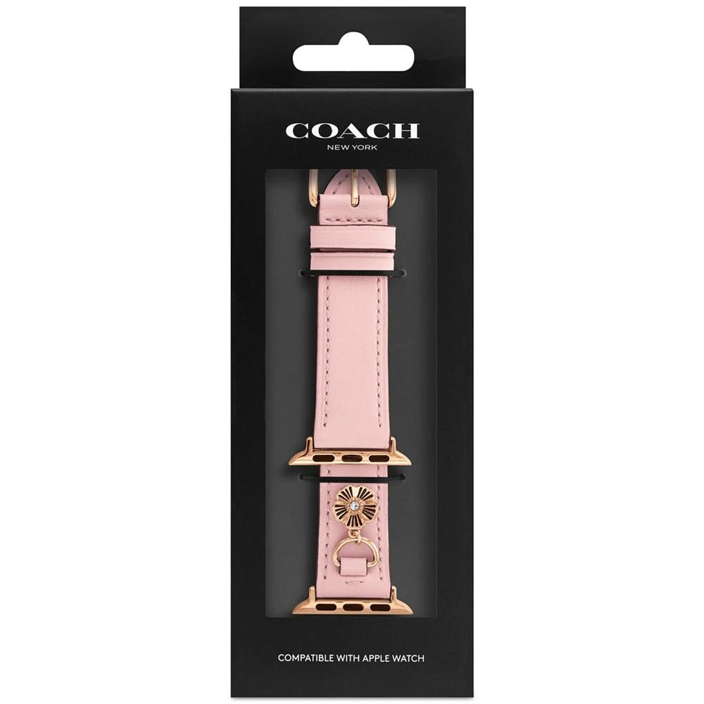 商品Coach|Blush Leather Apple Watch Band 38/41mm,价格¥716,第4张图片详细描述