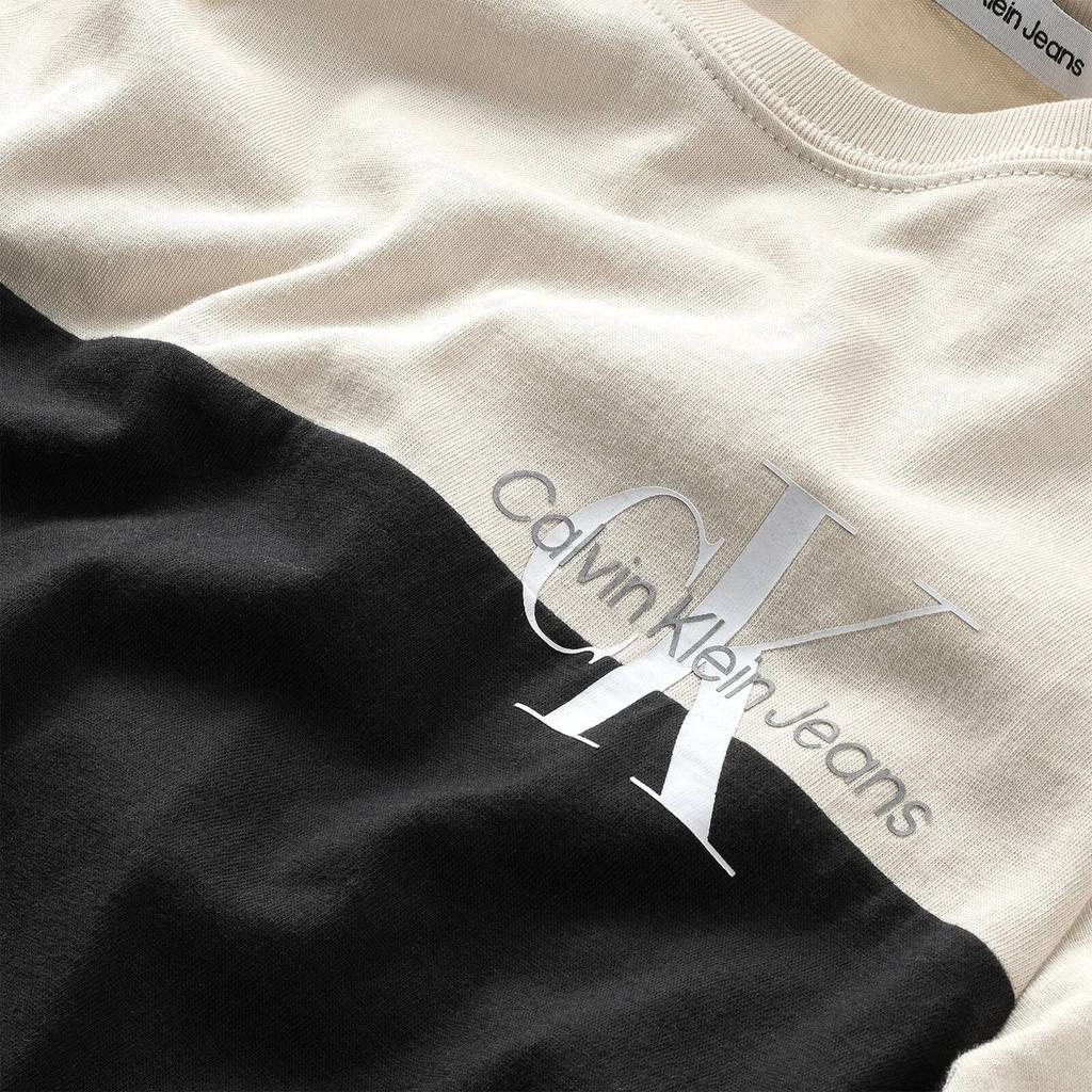 商品Calvin Klein|Calvin Klein Two-Tone Cotton-Jersey T-Shirt,价格¥344,第4张图片详细描述