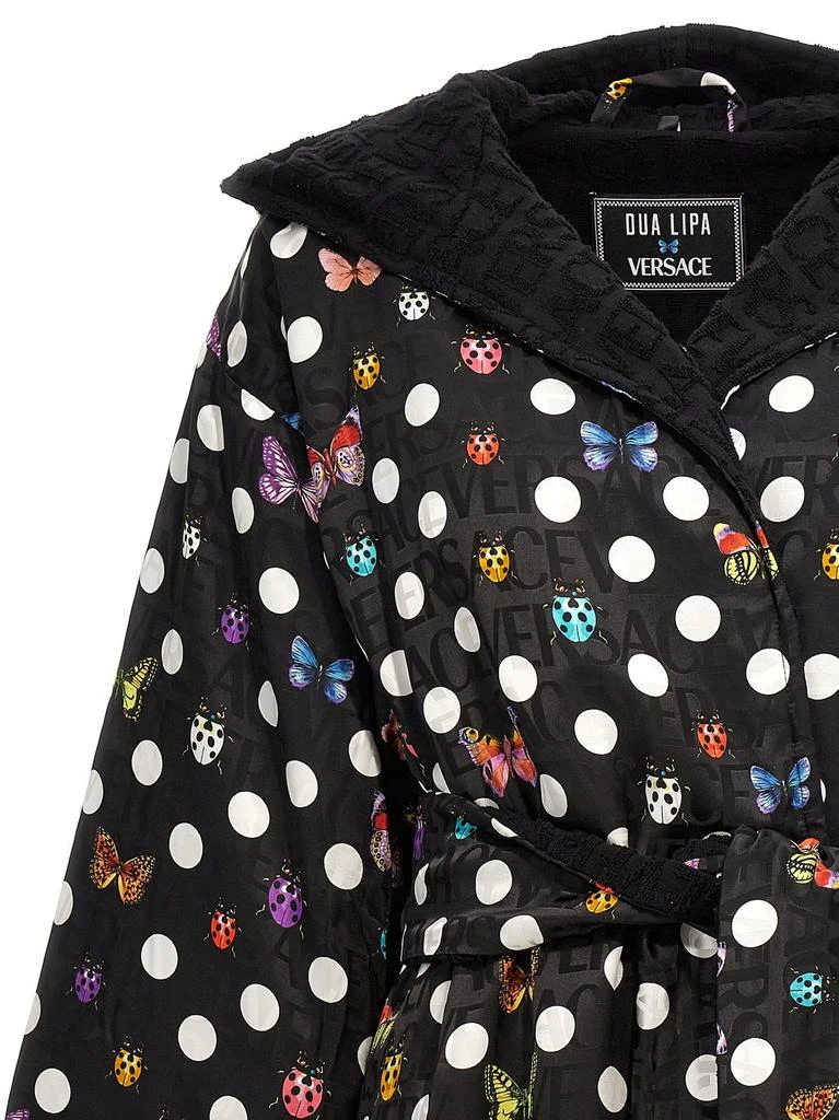 商品Versace|Versace Heritage Butterflies Ladybugs Polka Printed Bathrobe,价格¥10153,第3张图片详细描述