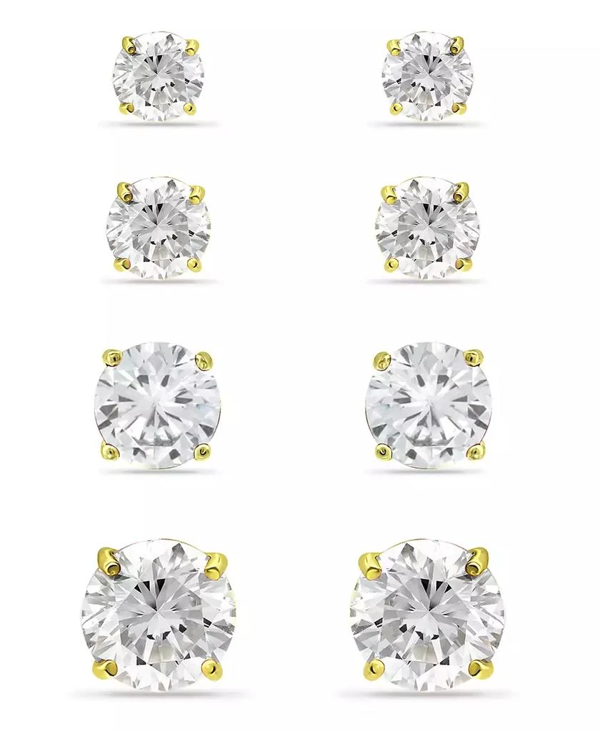 商品Giani Bernini|Cubic Zirconia Stud Set in 18k Gold over Sterling Silver,价格¥708,第3张图片详细描述