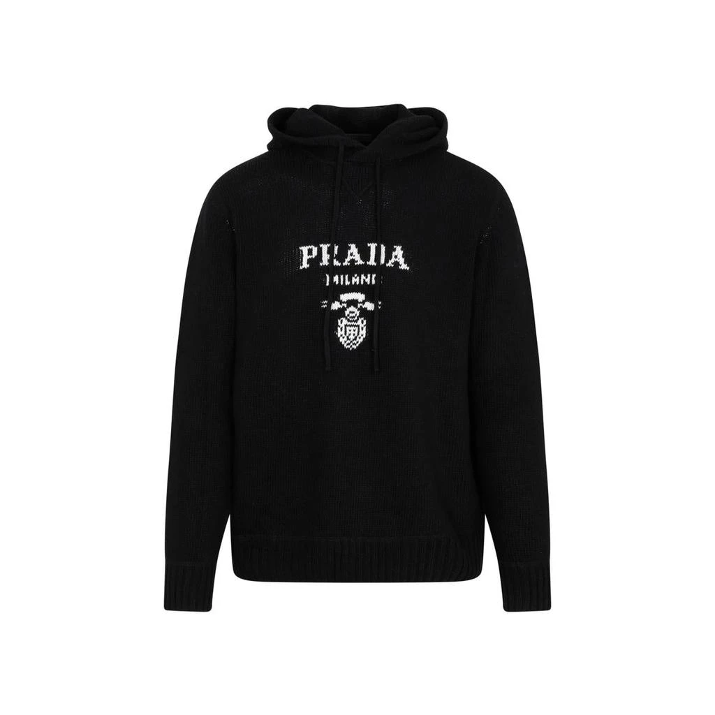 商品Prada|PRADA  CASHMERE HOODIE SWEATER,价格¥9442,第1张图片