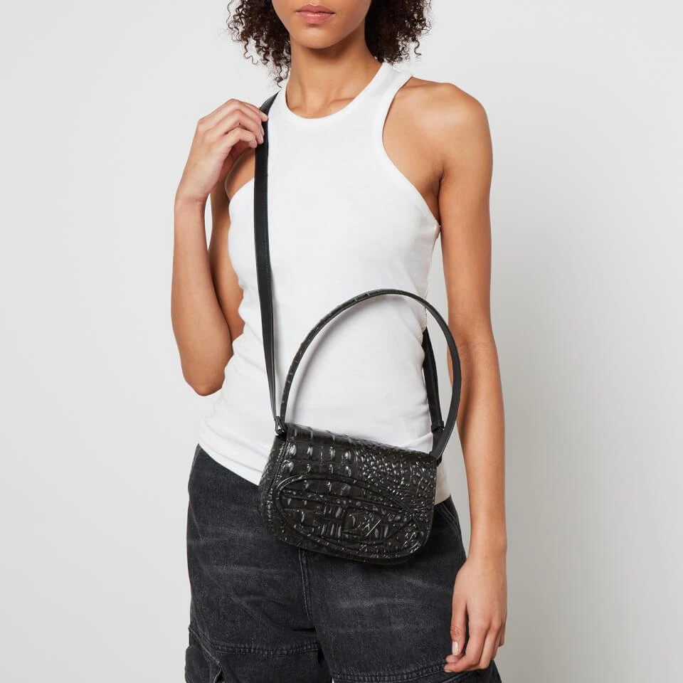 商品Diesel|Diesel 1DR Croc-Effect Leather Shoulder Bag,价格¥3532,第2张图片详细描述