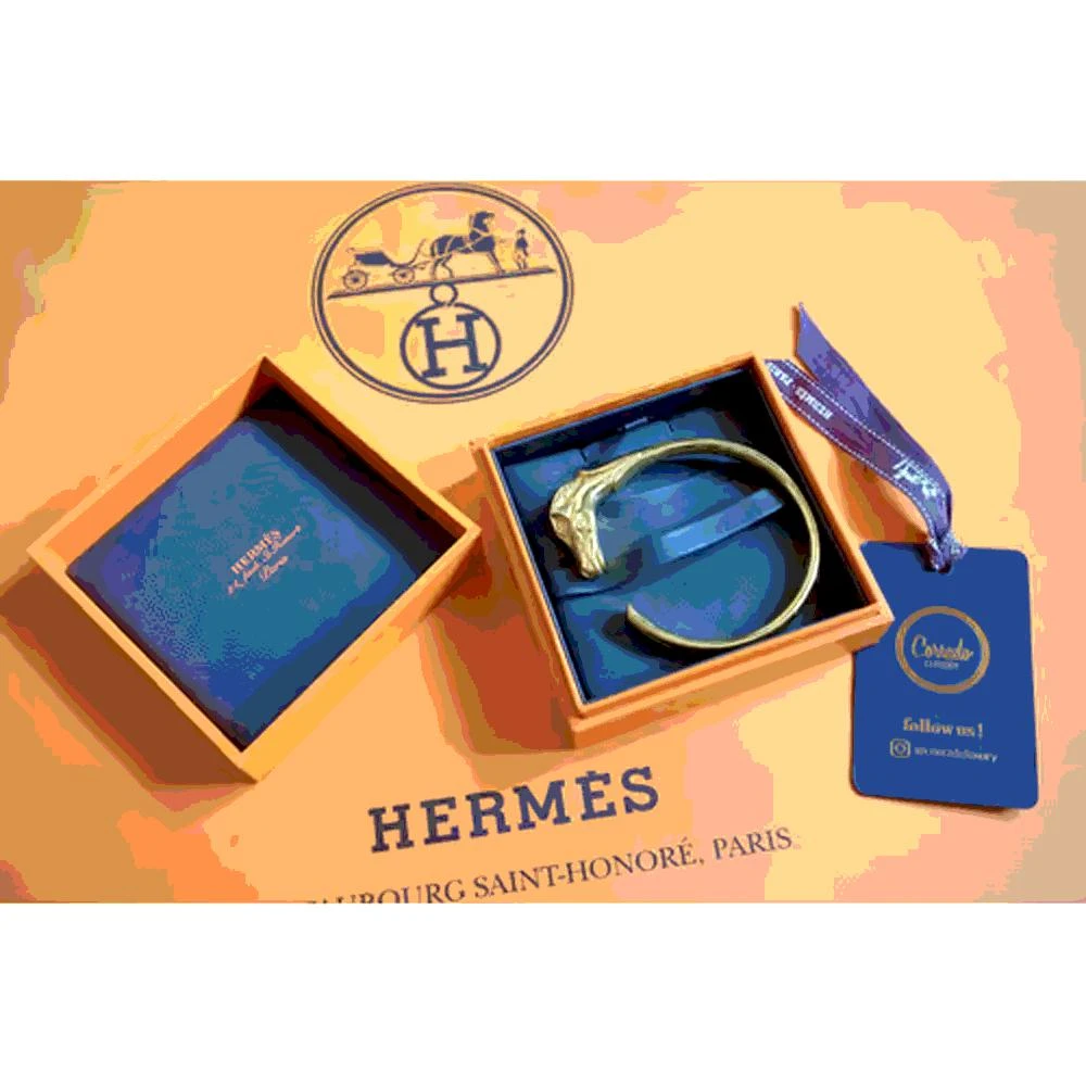 商品[二手商品] Hermes|Hermes Gold Plated Vintage Bracelet,价格¥9640,第2张图片详细描述