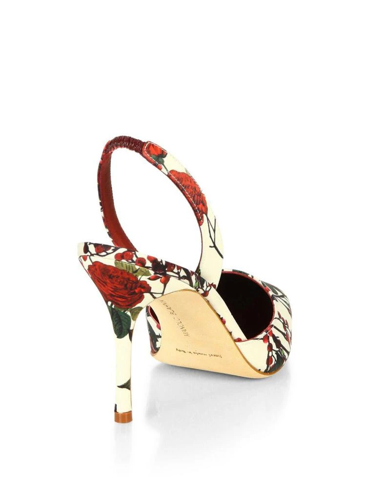 商品Manolo Blahnik|Carolyn 花绘高跟鞋,价格¥2080,第2张图片详细描述