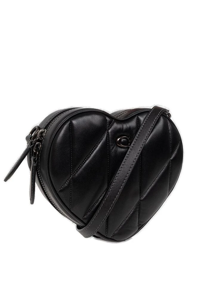 商品Coach|Coach Heart Logo Plaque Quilted Crossbody Bag,价格¥2048,第3张图片详细描述