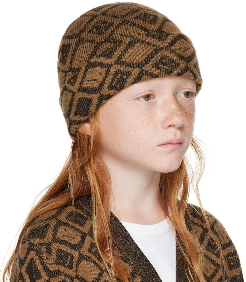 商品Acne Studios|Kids Brown Tiles Beanie,价格¥290,第2张图片详细描述