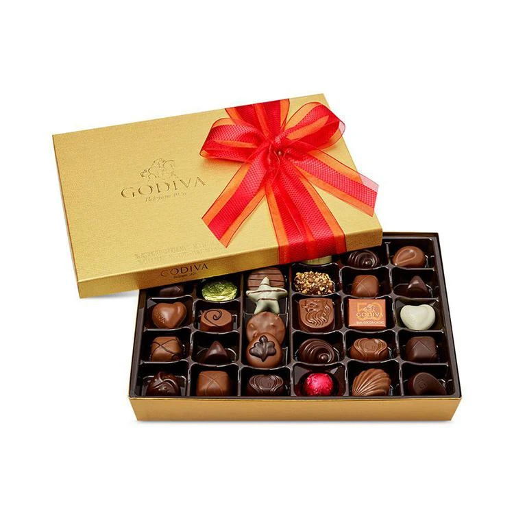 商品Godiva|36颗巧克力黄金礼盒,价格¥368,第1张图片