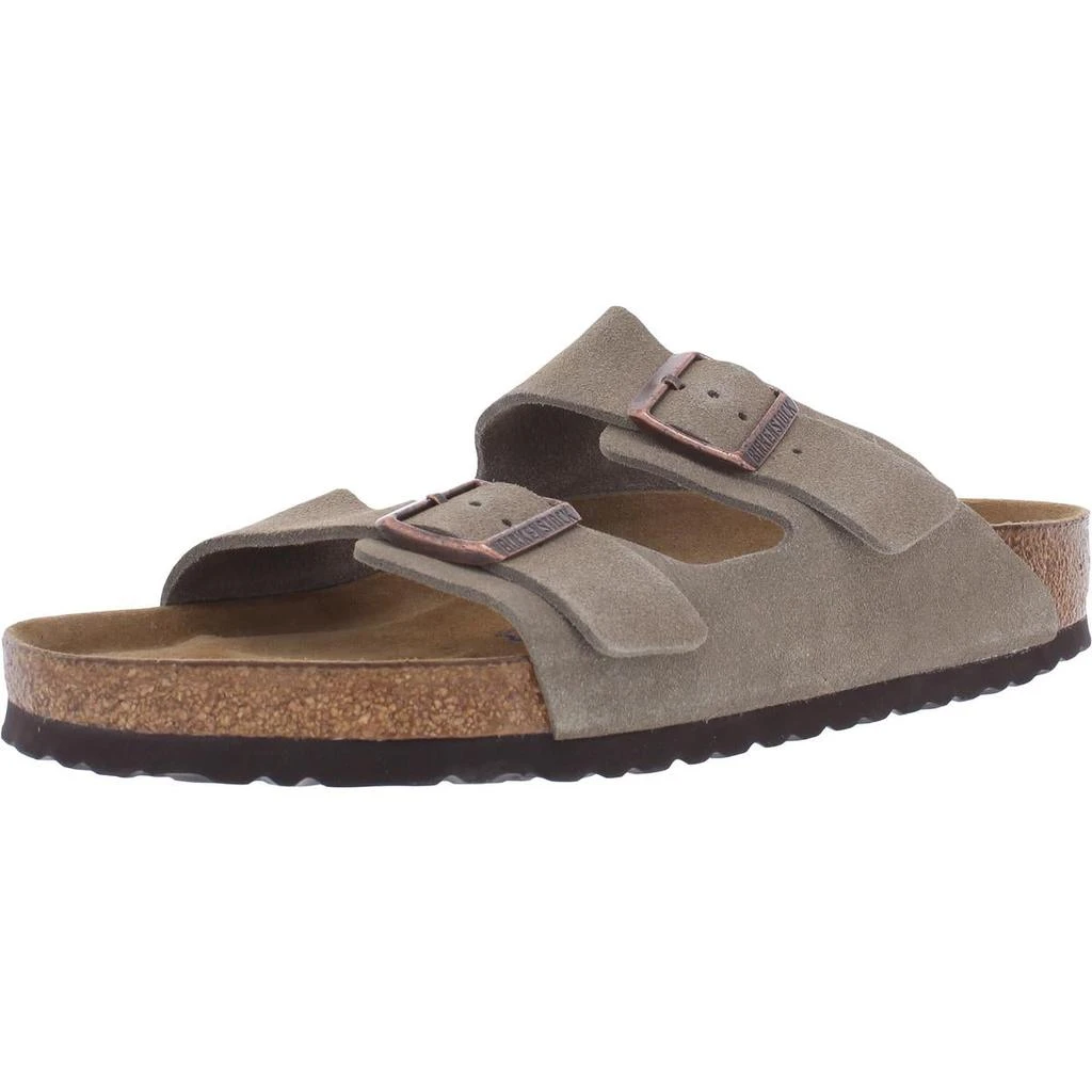 商品Birkenstock|Birkenstock Womens Suede Slip On Footbed Sandals,价格¥425,第1张图片