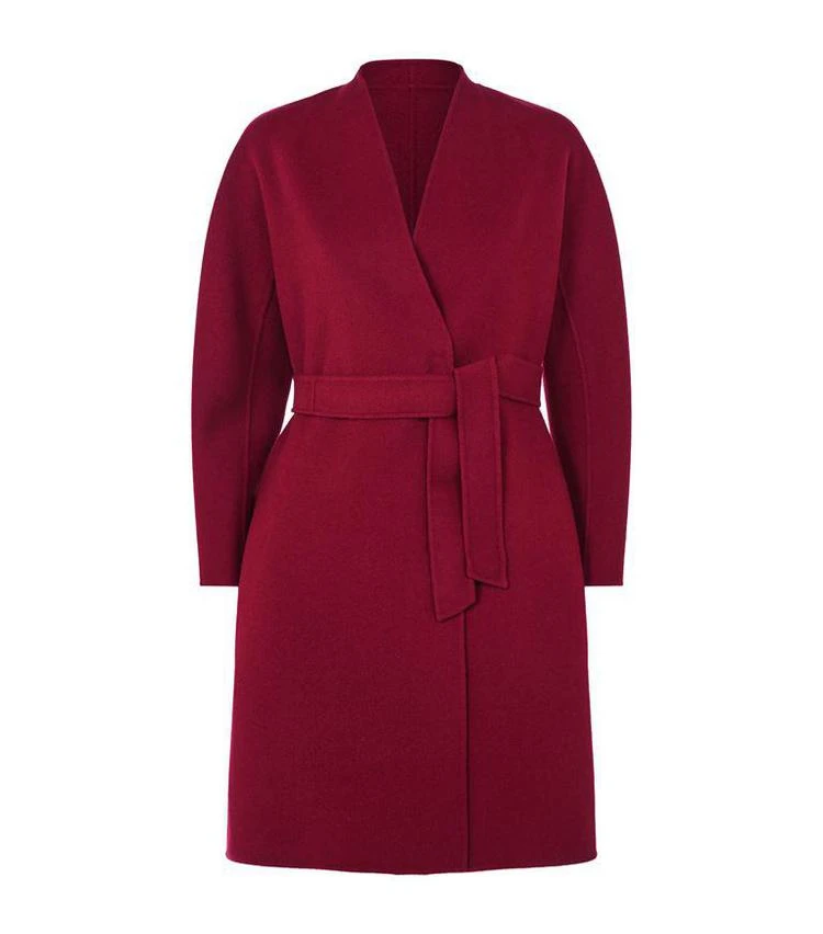 商品Max Mara|Collarless Belted Wool Coat,价格¥2646,第1张图片