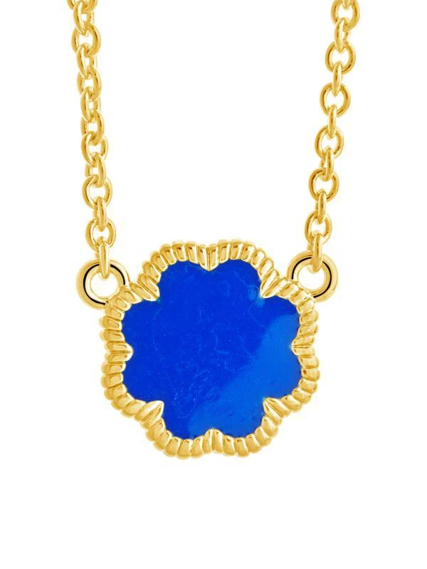 商品Sterling Forever|14K Goldplated & Enamel Necklace,价格¥277,第2张图片详细描述