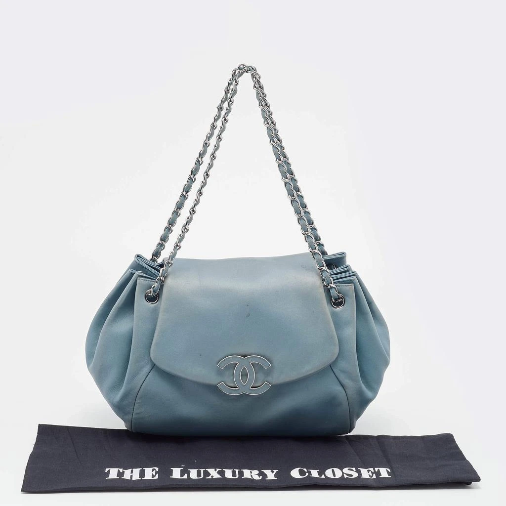 Chanel Light Blue Leather Sensual CC Accordion Flap Bag 商品