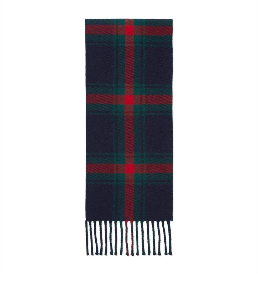 Wool Reversible GG Tartan Scarf商品第1张图片规格展示