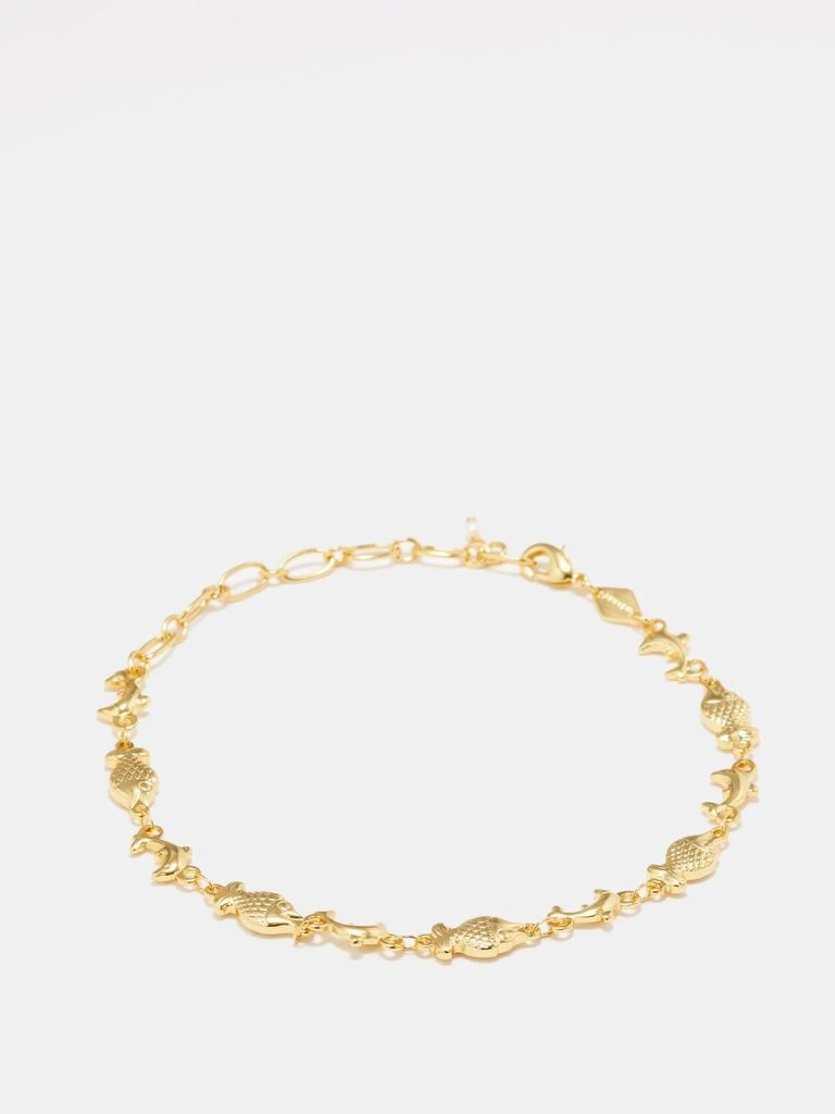 商品Anni Lu|Summerstuff 18kt gold-plated anklet,价格¥592,第5张图片详细描述