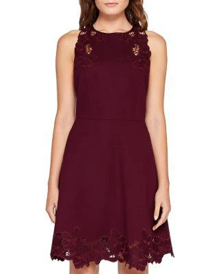 商品Ted Baker London|Emmona Embroidered Skater Dress,价格¥1089,第3张图片详细描述
