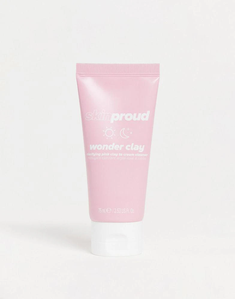 商品Skin Proud|Skin Proud Wonder Clay Clarifying Pink Clay Cream Cleanser 75ml,价格¥104,第1张图片