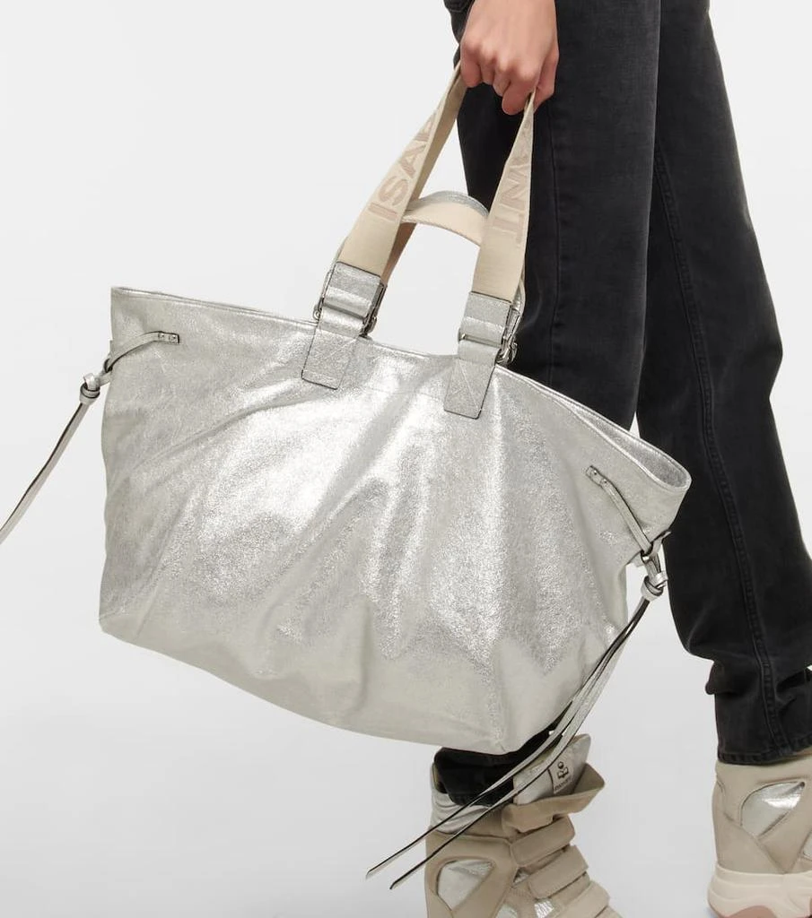 Wardy metallic leather tote bag 商品